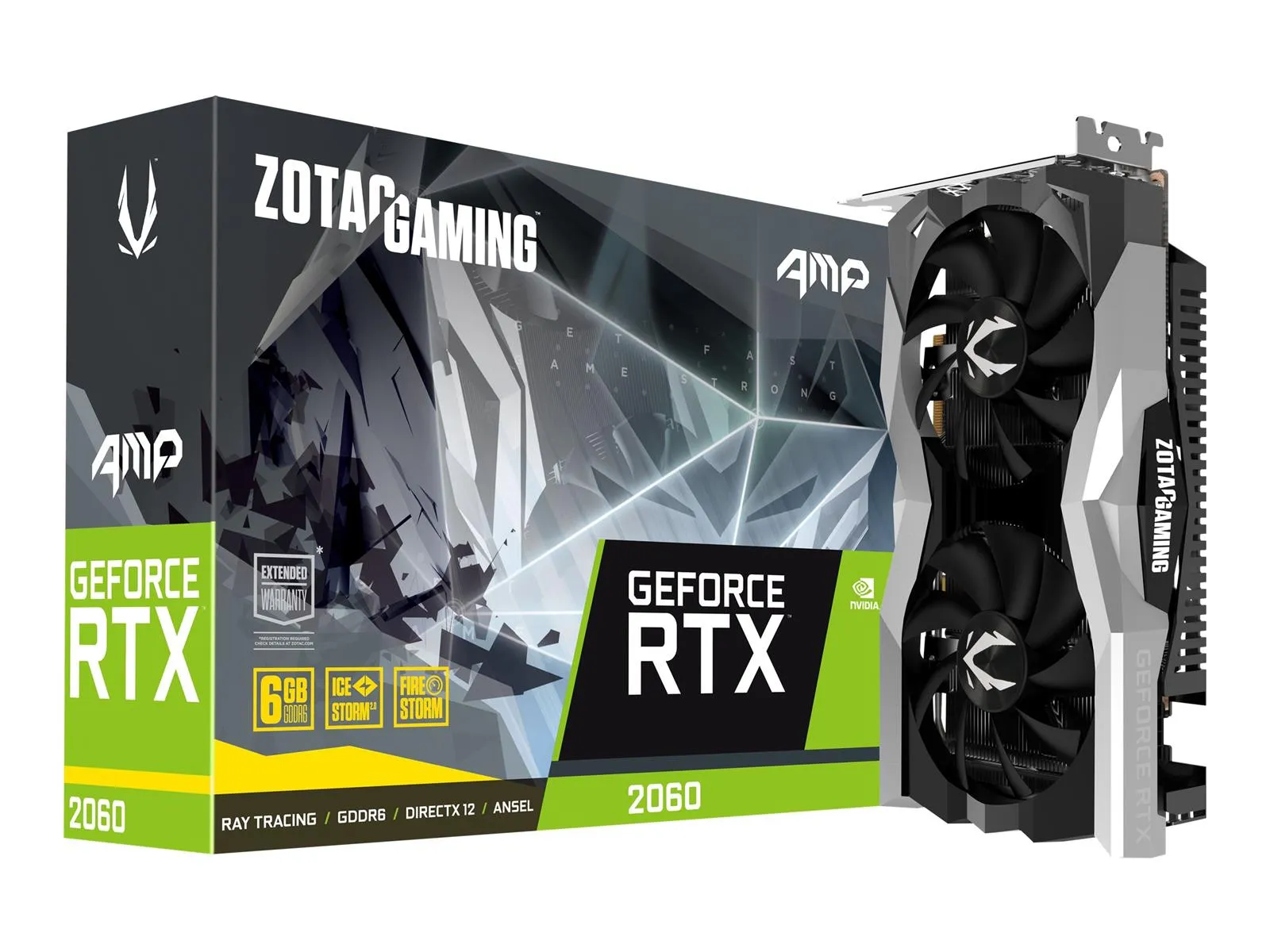 ZOTAC Gaming AMP GeForce RTX 2060 OC 6GB GDDR6 Grafikkarte
