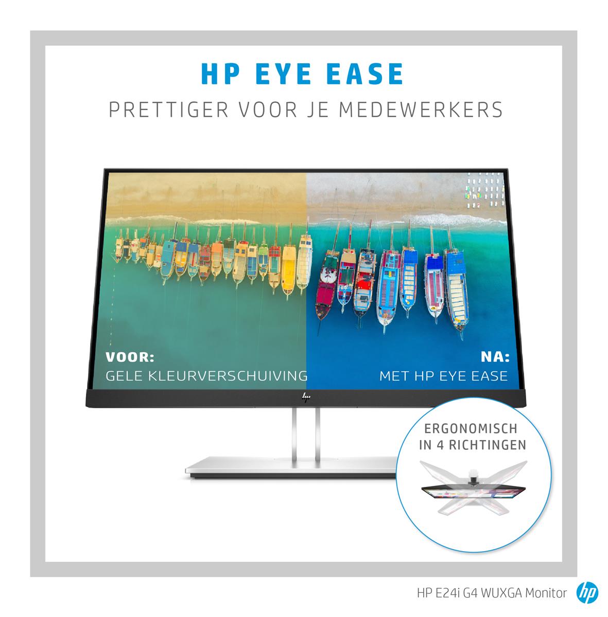 HP E24i G4 Monitor | 24" | WUXGA | schwarz/silber