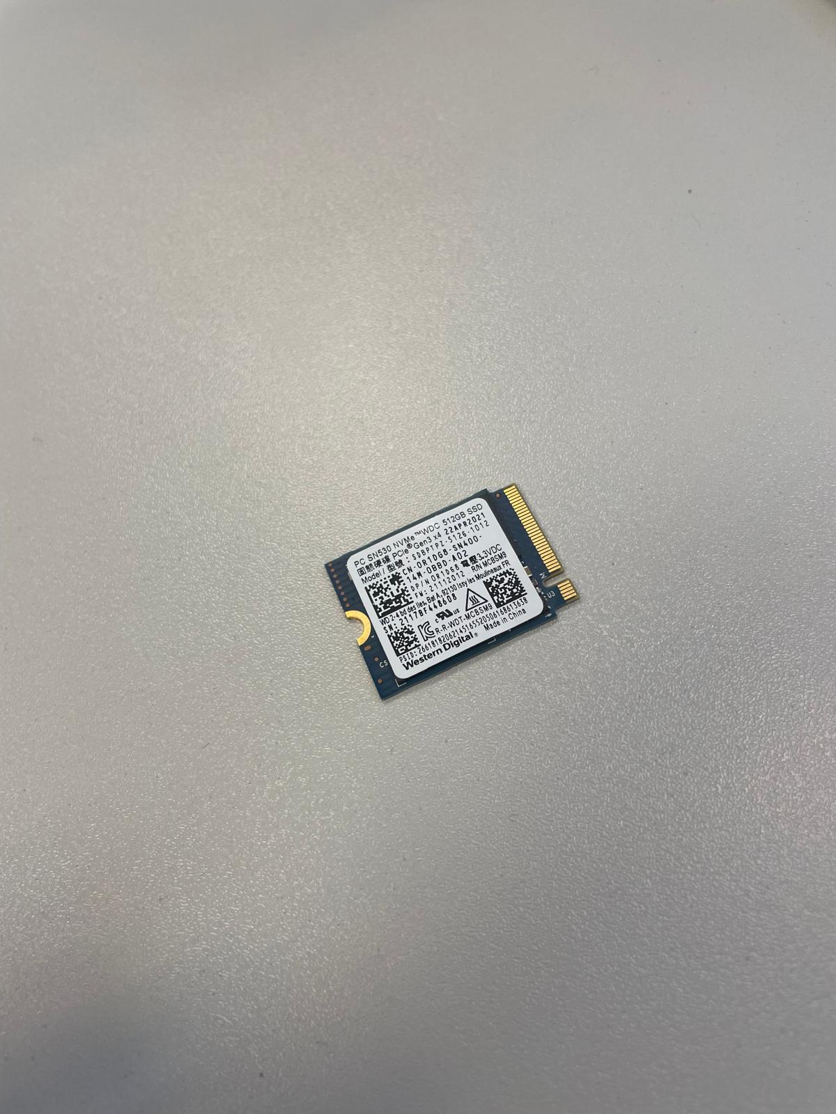 Western Digital 512 GB SSD SN530 NVMe M.2 2230 PCIe Gen3 x4 (SDBPTPZ-512G)