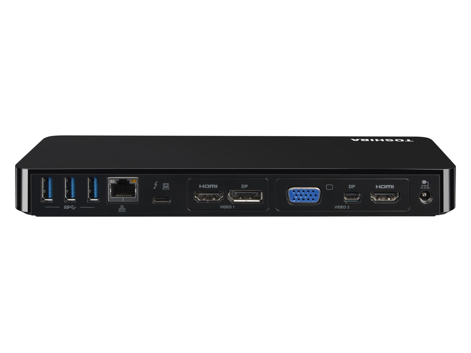 Toshiba Thunderbolt 3 Docking Station | HDMI DP VGA | ohne Netzteil