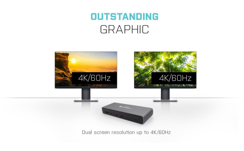 i-tec Thunderbolt 4 Dockingstation | Dual Display 1x 8K 2x 4K | TB4 HDMI USB | ohne Netzteil