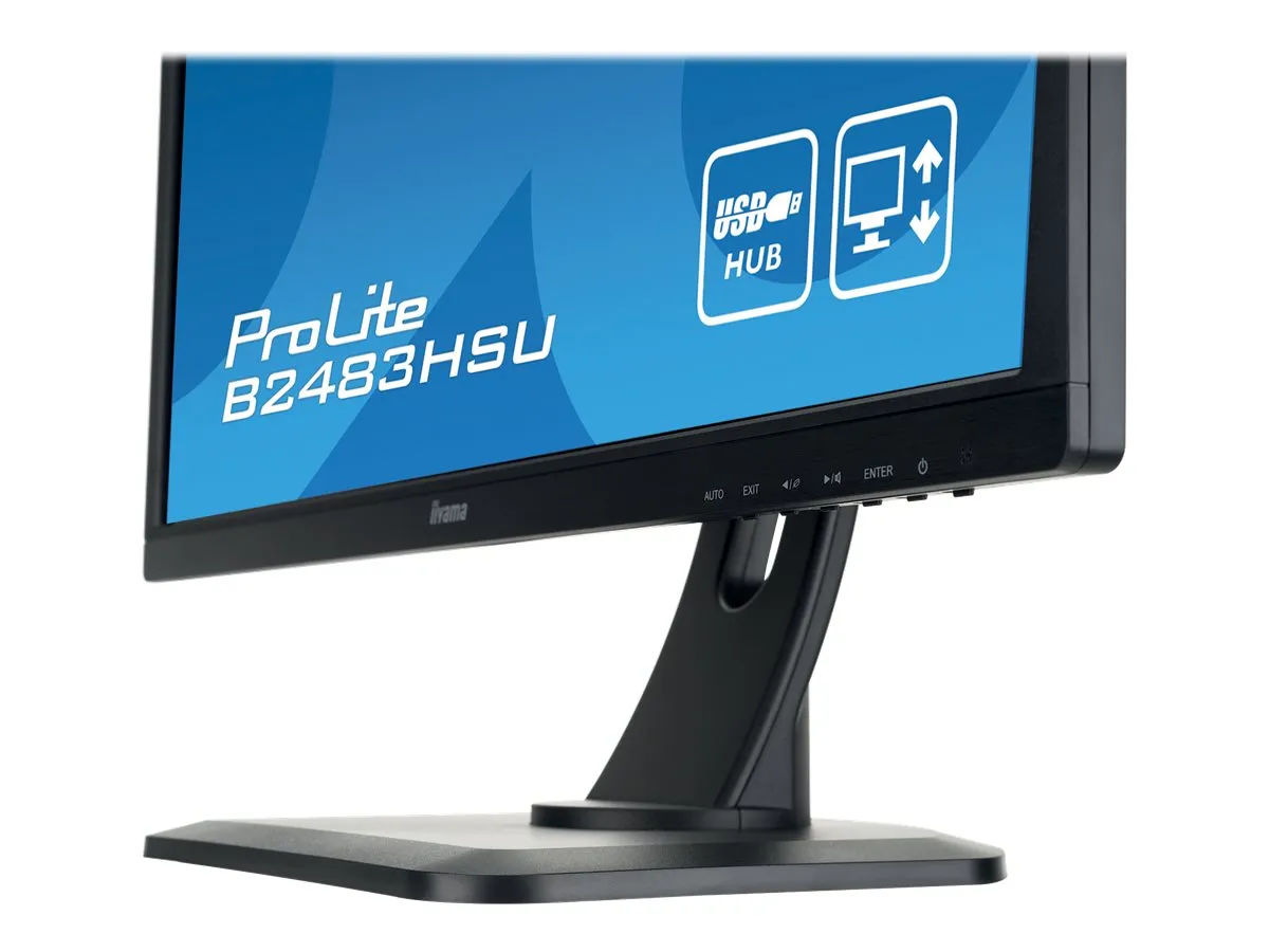 Iiyama ProLite Monitor B2483HSU-B1DP | 24" | Full HD | schwarz