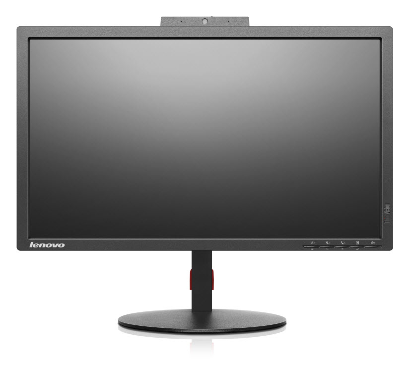 Lenovo ThinkVision T2224zD | 21,5" | Full HD LED IPS Monitor | Webcam VGA HDMI DP | Schwarz