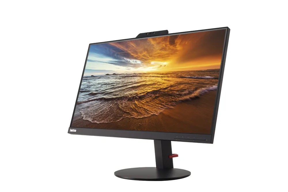 Lenovo ThinkVision T24v-10 | 23.8" | LED IPS Full HD Monitor | Webcam | HDMI DP VGA | Schwarz