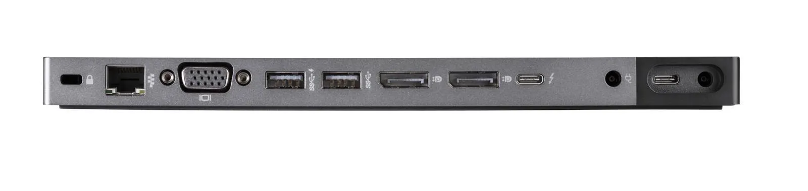 HP-Dockingstation mit übersichtlicher Portausstattung: USB, LAN, VGA und DisplayPort