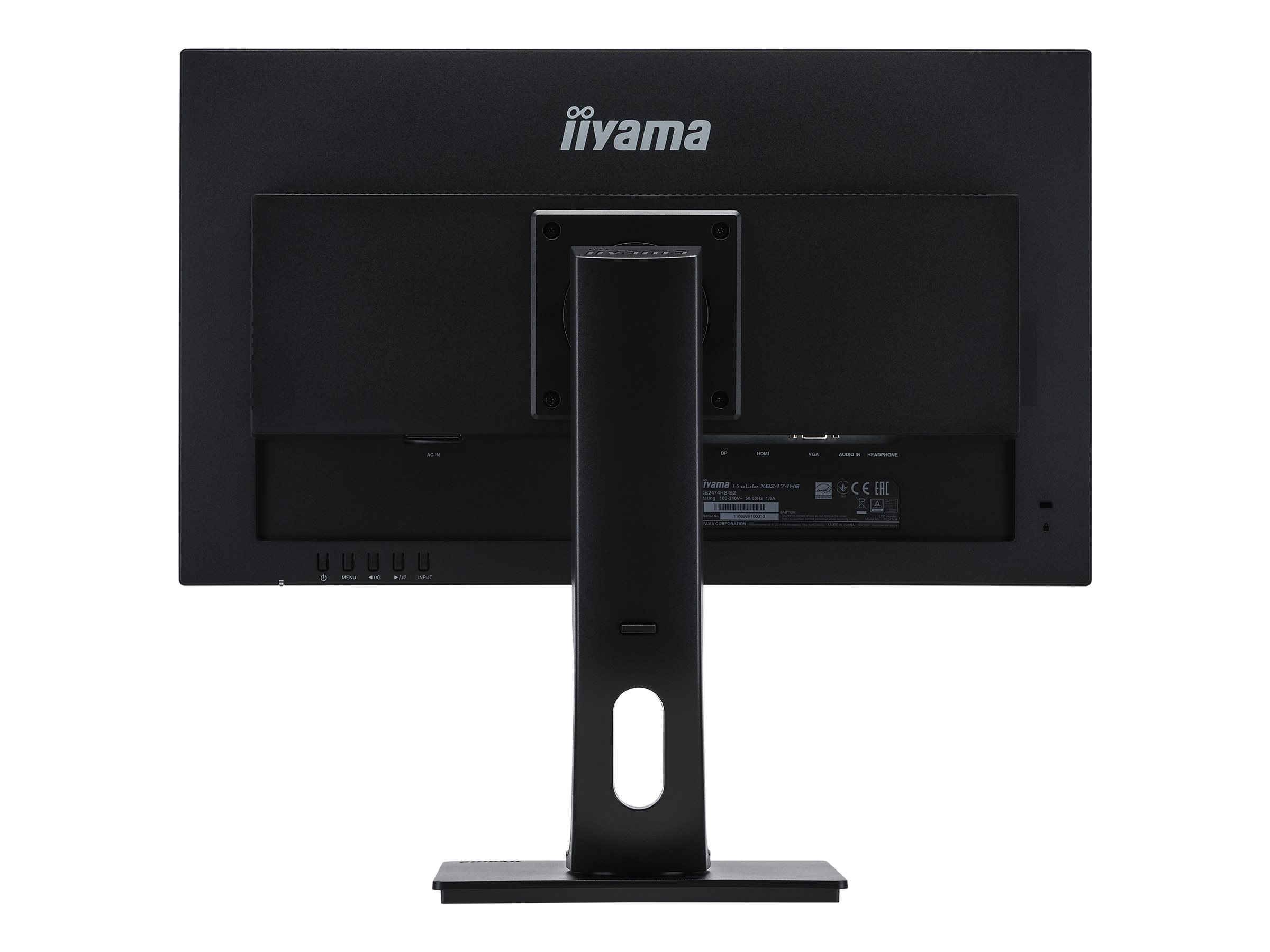 iiyama ProLite Monitor XB2474HS-B2 | 24" | LCD | HDMI | DP | VGA | FHD | Schwarz