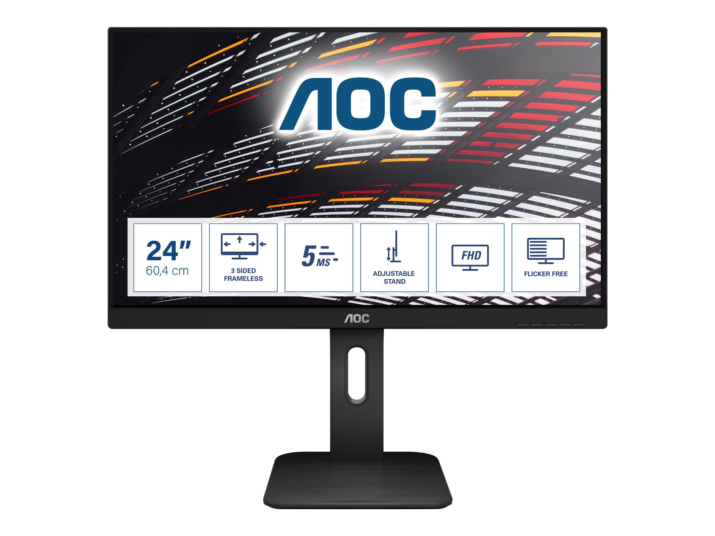 AOC Monitor 27P2Q | 27" | Full HD | IPS LCD | schwarz