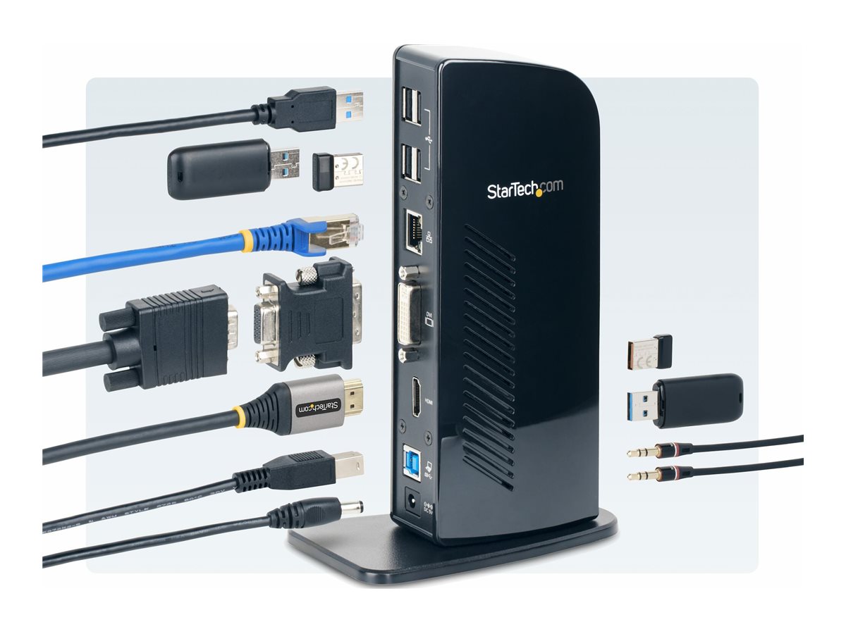 Kopie von StarTech.com USB 3.0 Docking Station | Dual Displays | HDMI/DVI | für Laptops - inkl. Netzteil #1