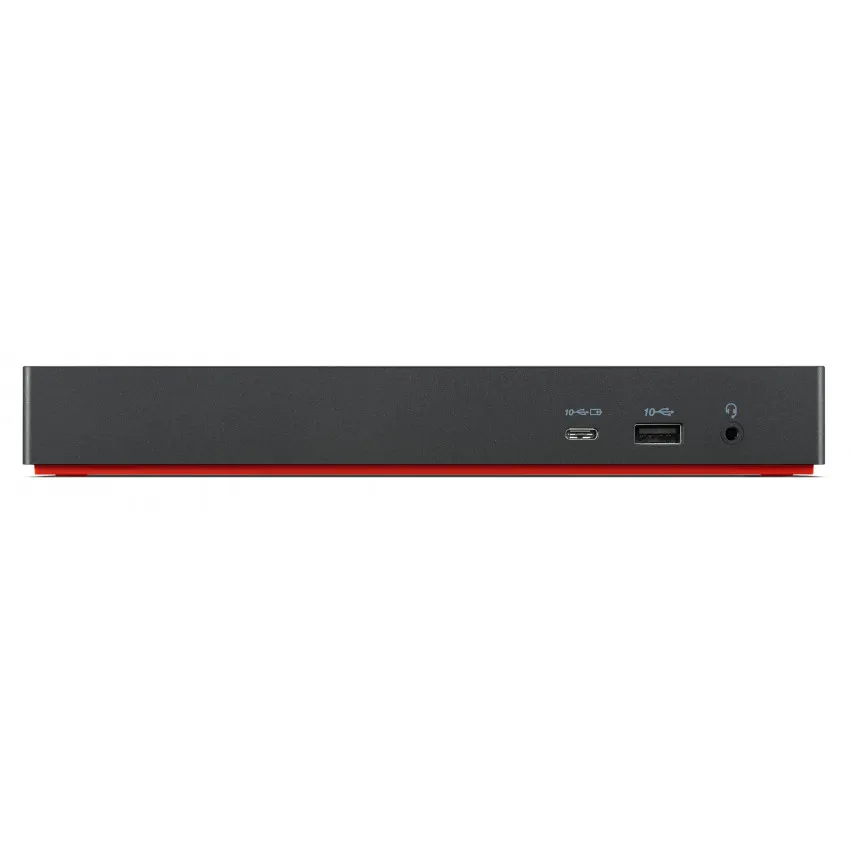 Lenovo ThinkPad Thunderbolt 4 Dock 40B0 Frontansicht mit USB-C Anschluss und Audio-Port
