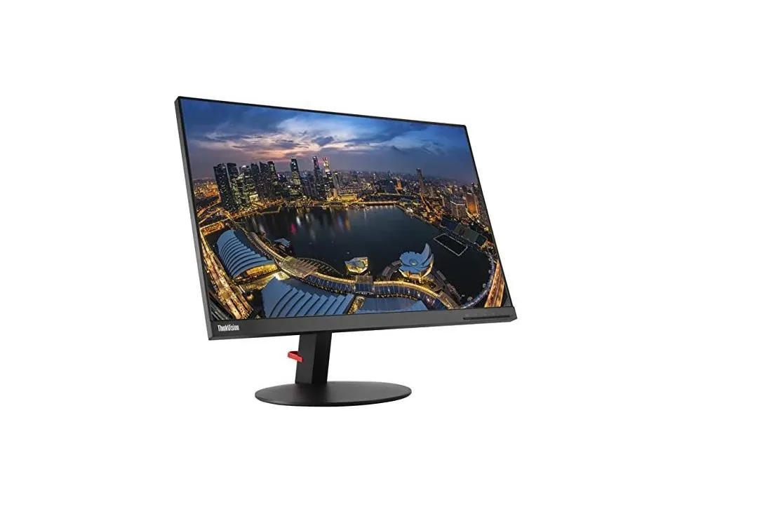 Lenovo ThinkVision Monitor mit WUXGA Display und schlankem Design in schräger Darstellung