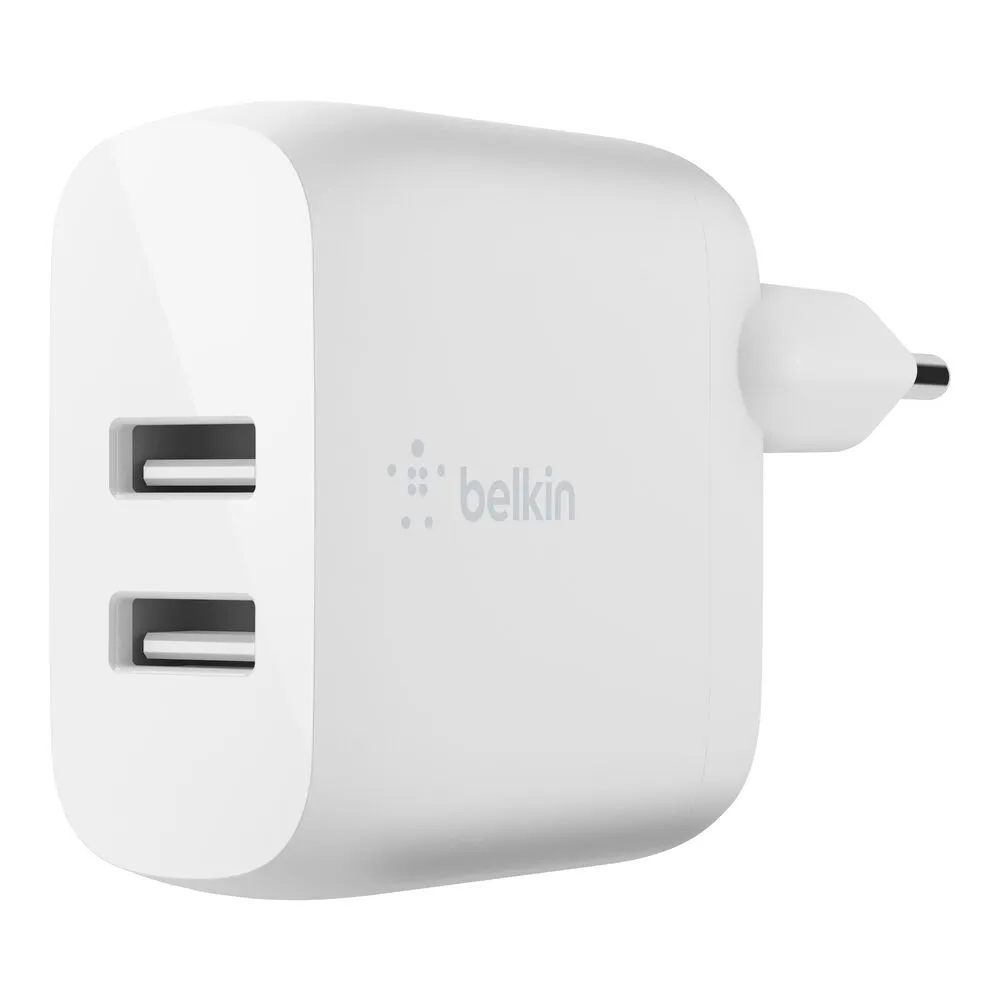 Belkin BoostCharge | 24 Watt Netzteil | 2 Ausgabeanschlussstellen | USB-A