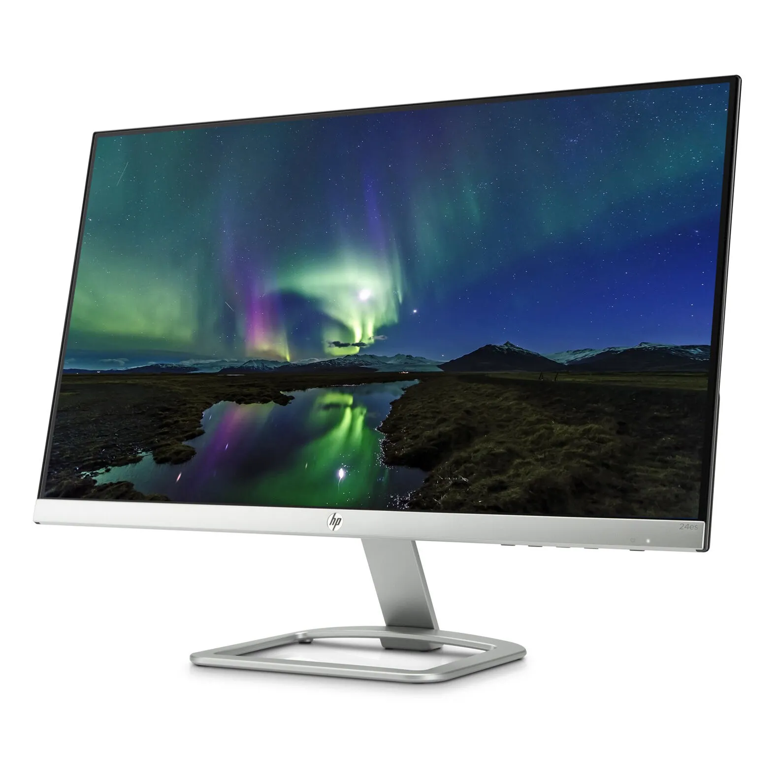 HP 24es Monitor | 60.4cm 23,8 Zoll IPS FHD 1920x1080 HDMI silber/schwarz