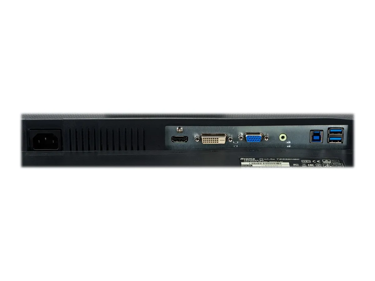 iiyama ProLite Monitor T2336MSC | 23" | IPS | DVI VGA HDMI | FHD | Touch | Schwarz