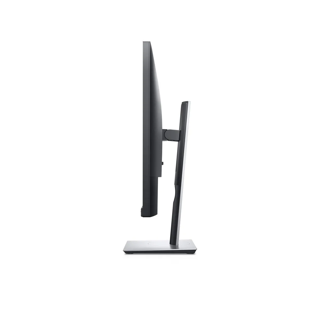Dell P2421 Monitor in Profilansicht mit dünnem Display und Standfußhalterung.