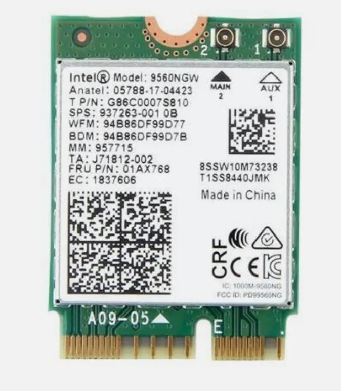 Intel WiFi Modul 9560NGW WLAN Karte