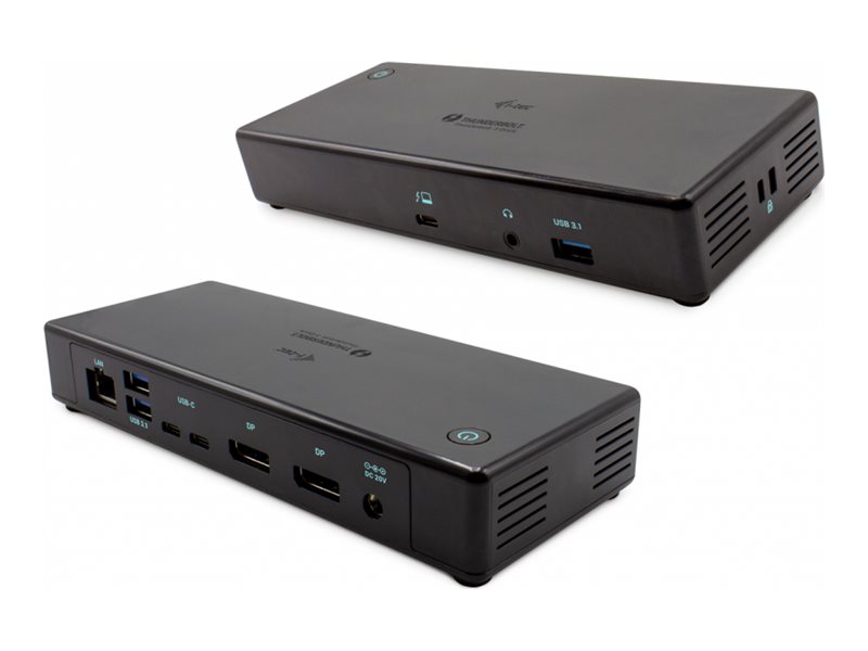 i-tec Thunderbolt 3 Dockingstation | USB-C Dual DisplayPort 4K Dock | ohne Netzteil