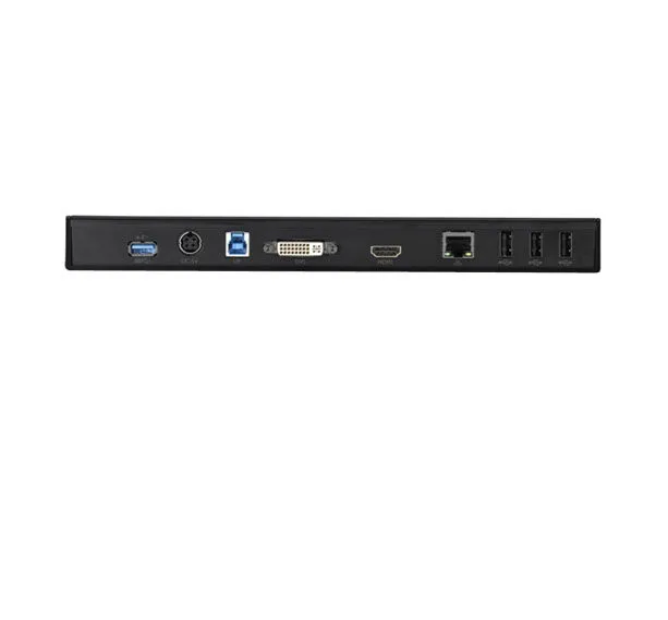 Dell Dock mit verschiedenen Schnittstellen: 3x USB, HDMI, DVI, Ethernet, Audio und Stromanschluss