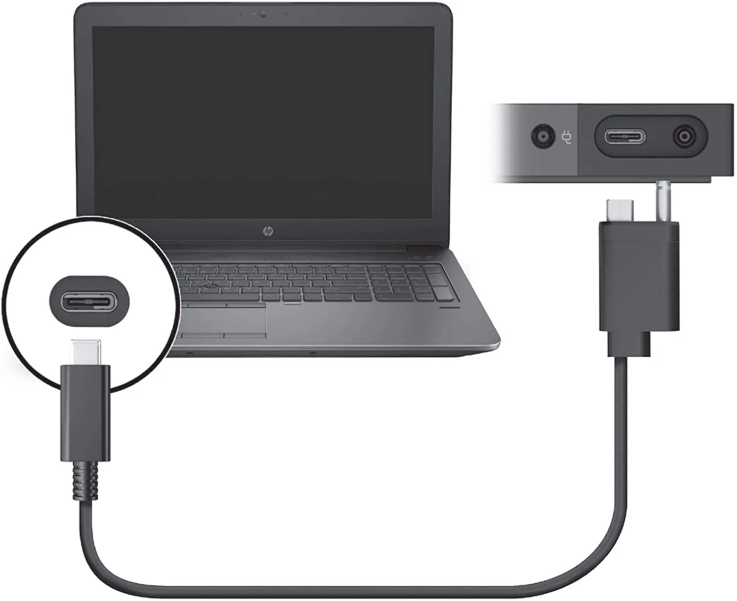 HP Elite x2 65W Thunderbolt 3 Dock HSTNN-CX01 | inkl. 65W Netzteil | inkl. Kabel (843011-001)