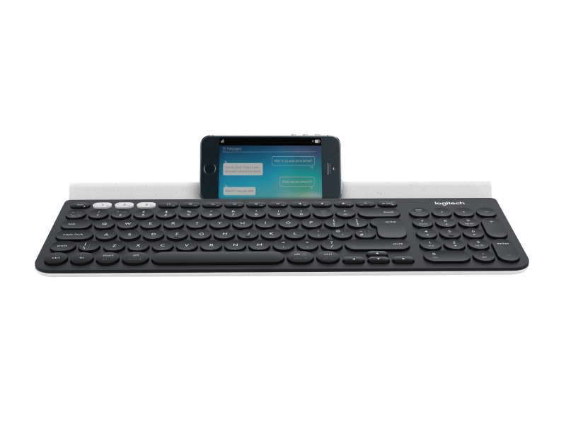 Logitech Tastatur K780 Multi-Device | USB-Tastatur | kabellos | schwarz | Belgisch