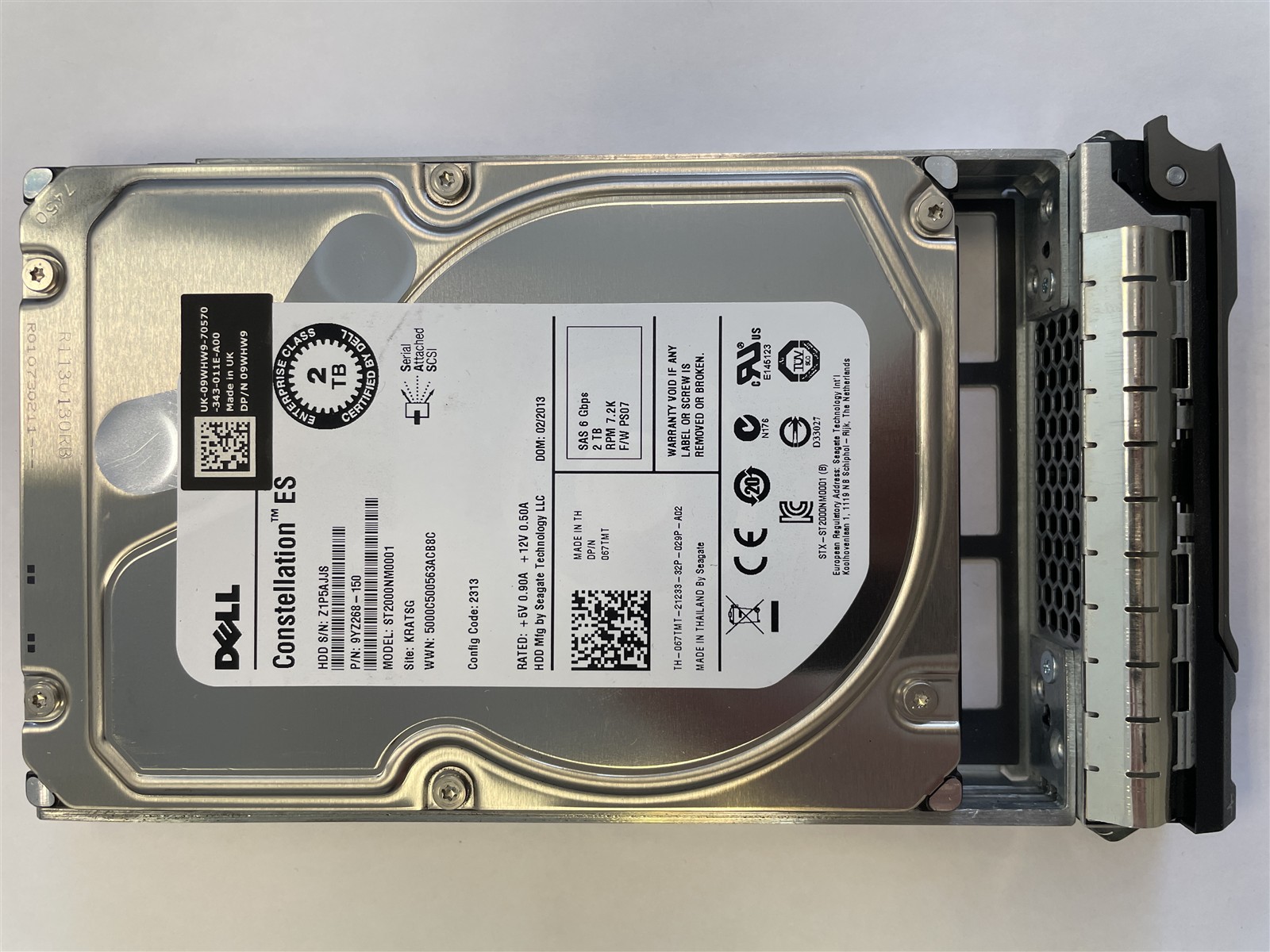 Dell 2 TB HDD Server-Festplatte | 3,5" | 7,2K SAS 6 Gb/s | 067TMT | 9YZ268-150