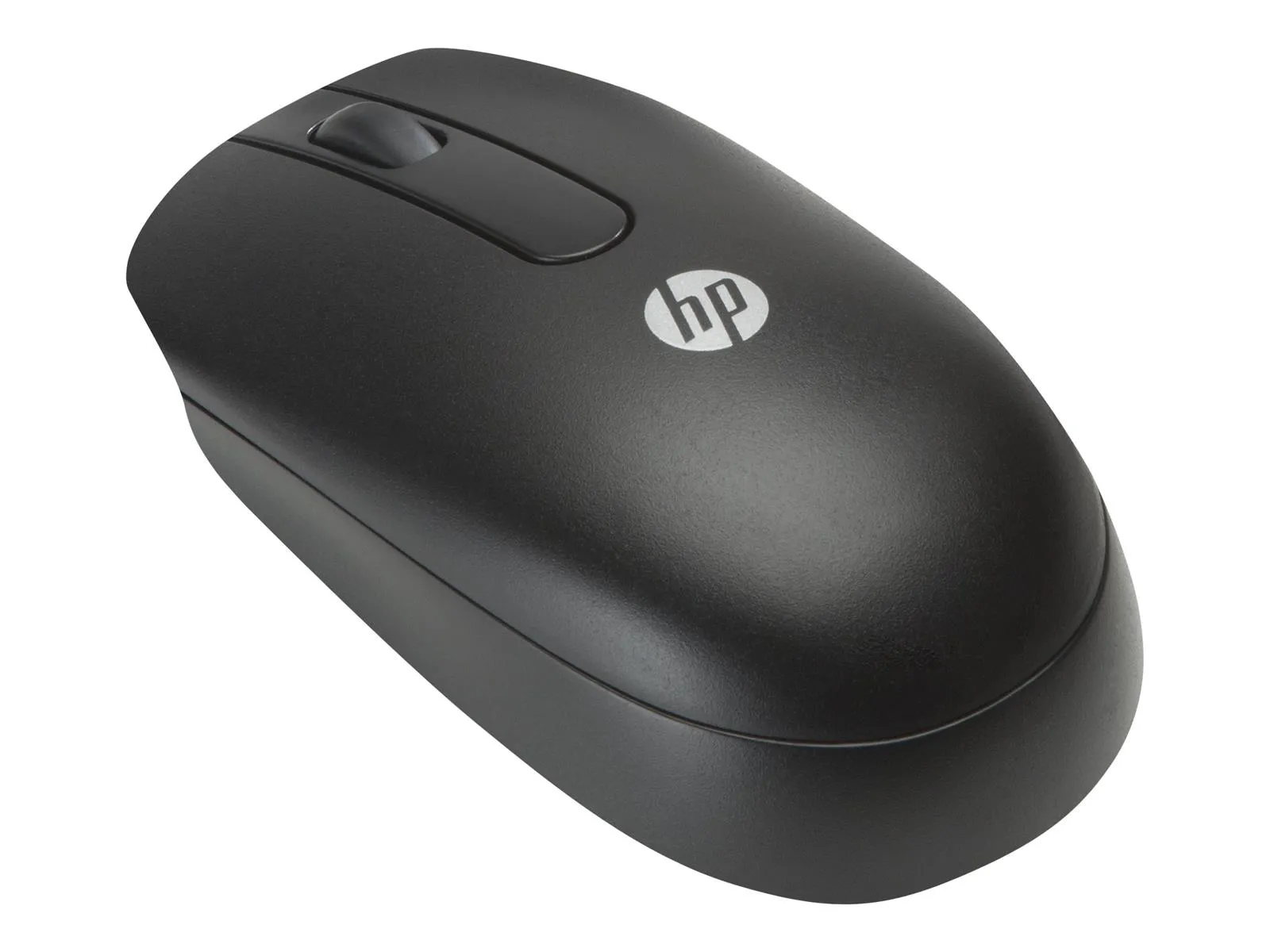 Elegante HP-Maus mit glatter Oberfläche, zentralem Mausrad und minimalistischem Design