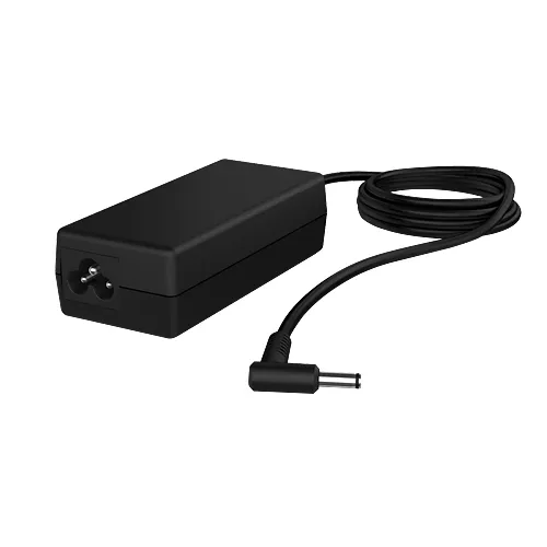 Laptop-Ladegerät mit einfachem Design, rundem Netzanschluss und 3-poligen Stecker