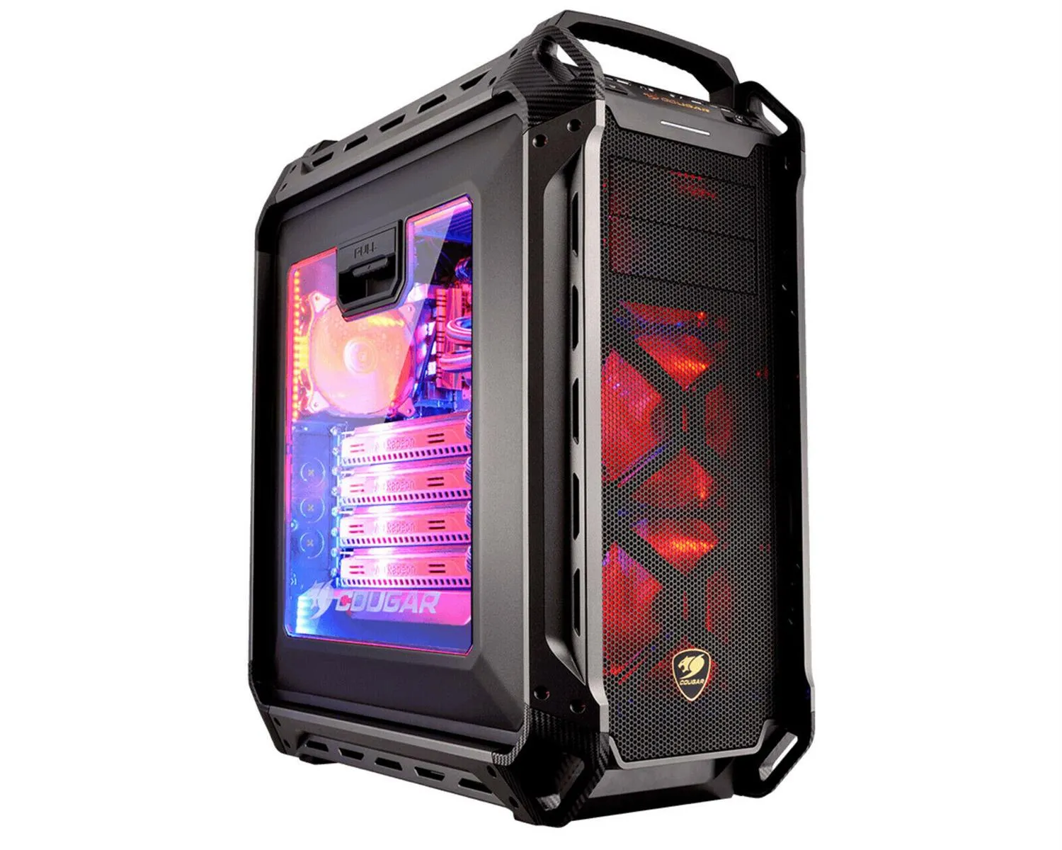 COUGAR PANZER MAX G PC Tower Gehäuse Schwarz/Transparent ATX CEB E-ATX