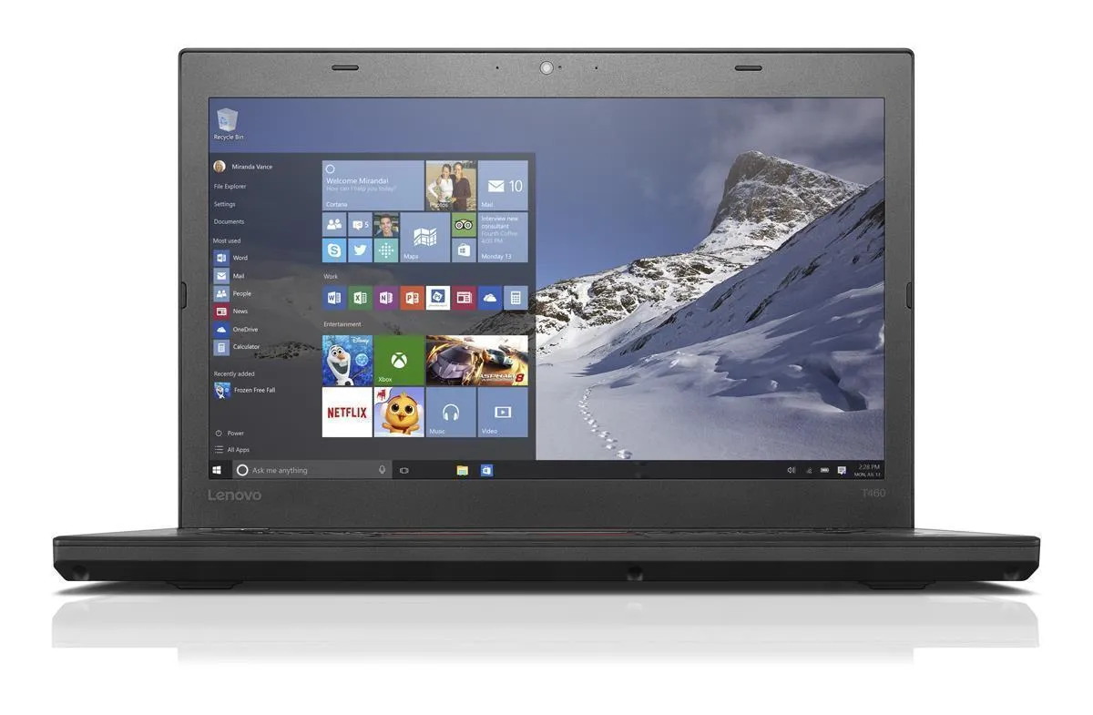 Lenovo Thinkpad T460 | 14" | i5-6300U | 4GB | 256GB SSD | FHD | Win 10 Pro | DE