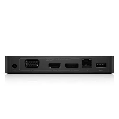 Dell-Docking-Interface mit analogem VGA, zwei digitalen Monitoranschlüssen und Ethernet-Port