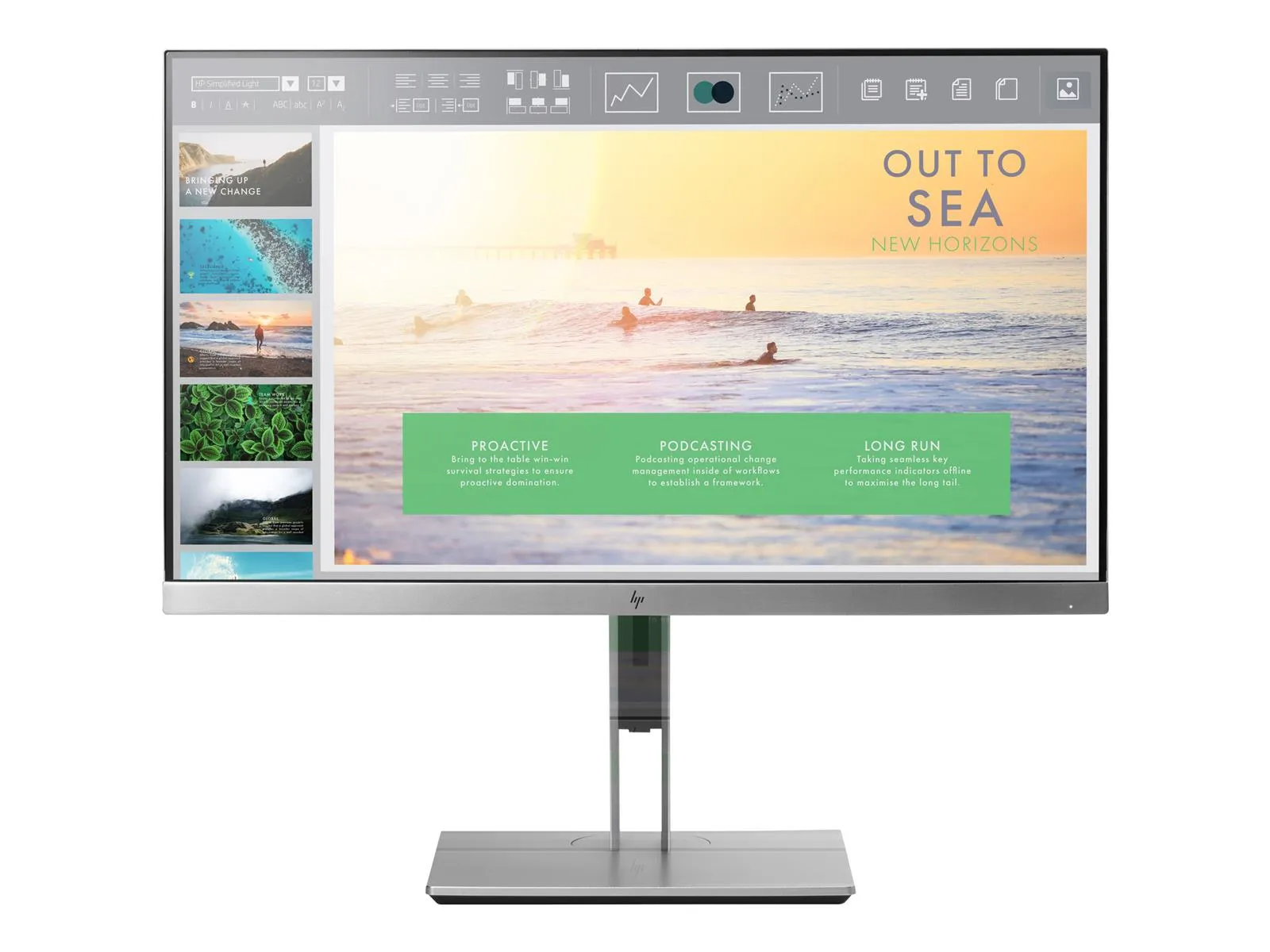 HP EliteDisplay E233 Monitor | 23" | FHD | silber