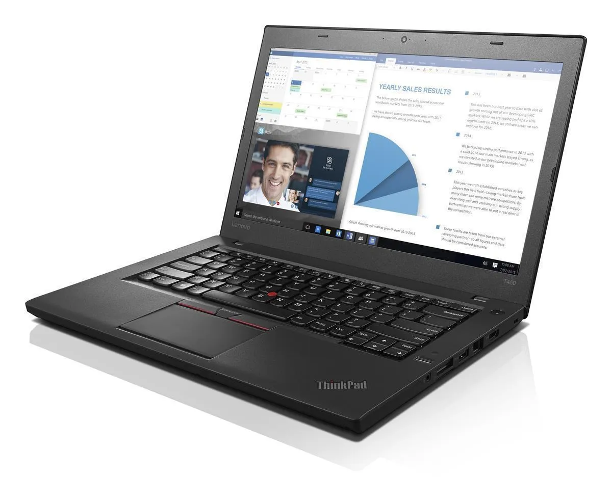 Lenovo Thinkpad T460 Laptop Intel Core i5-6300U 8GB RAM 128GB SSD HD Win 10 Pro DE