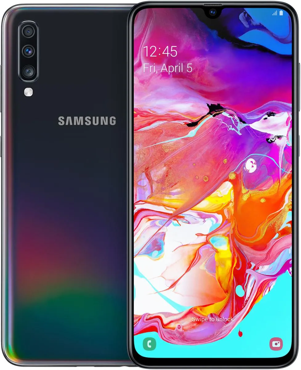 Samsung Galaxy A70 128GB Dual Sim Schwarz Smartphone ohne Simlock ohne Vertrag