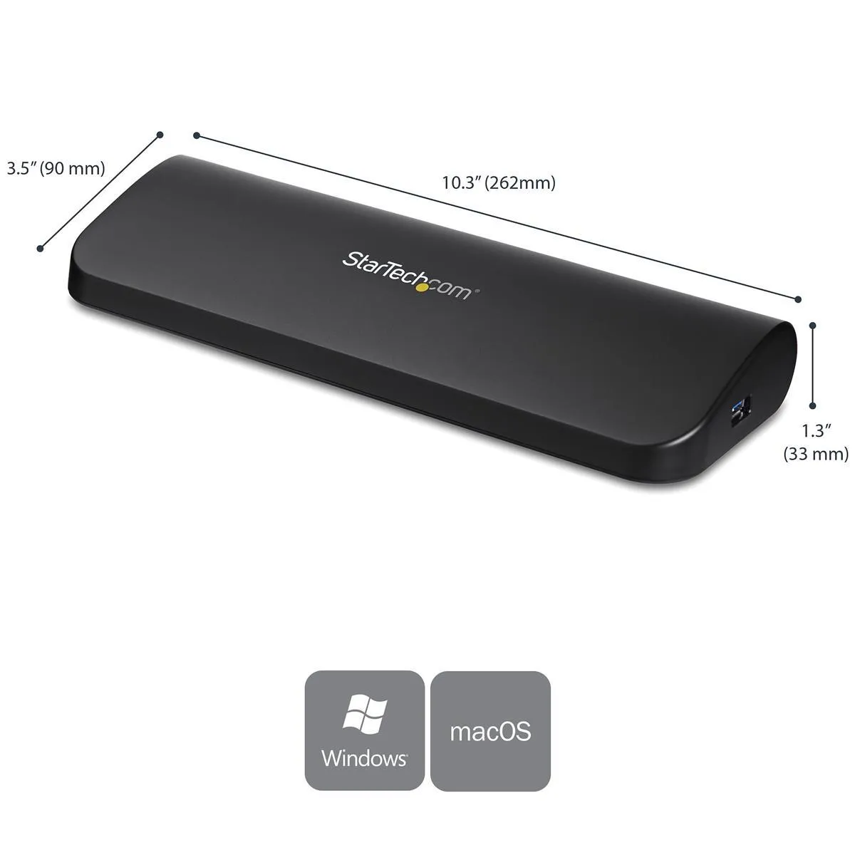 StarTech.com USB 3.0 Docking Station HDMI/DVI/VGA | für Laptops - Mac und Windows | mit Netzteil | mit Kabel