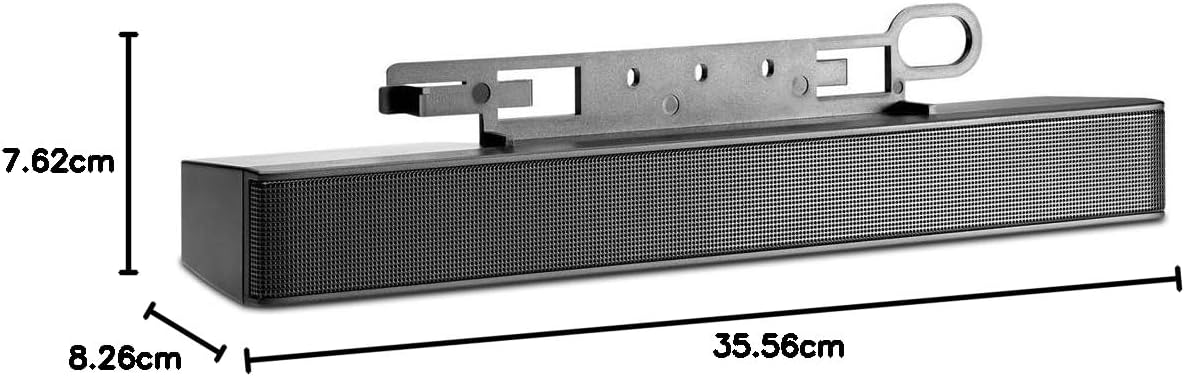 HP LCD Speaker Sound Bar | Soundbar für Monitore | 2.5 Watt | schwarz