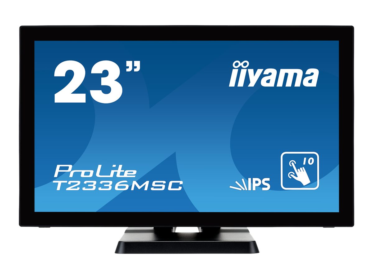 iiyama ProLite Monitor T2336MSC-B1 | 23" | IPS | DVI VGA HDMI | FHD | Touch | Schwarz - ohne Standfuß