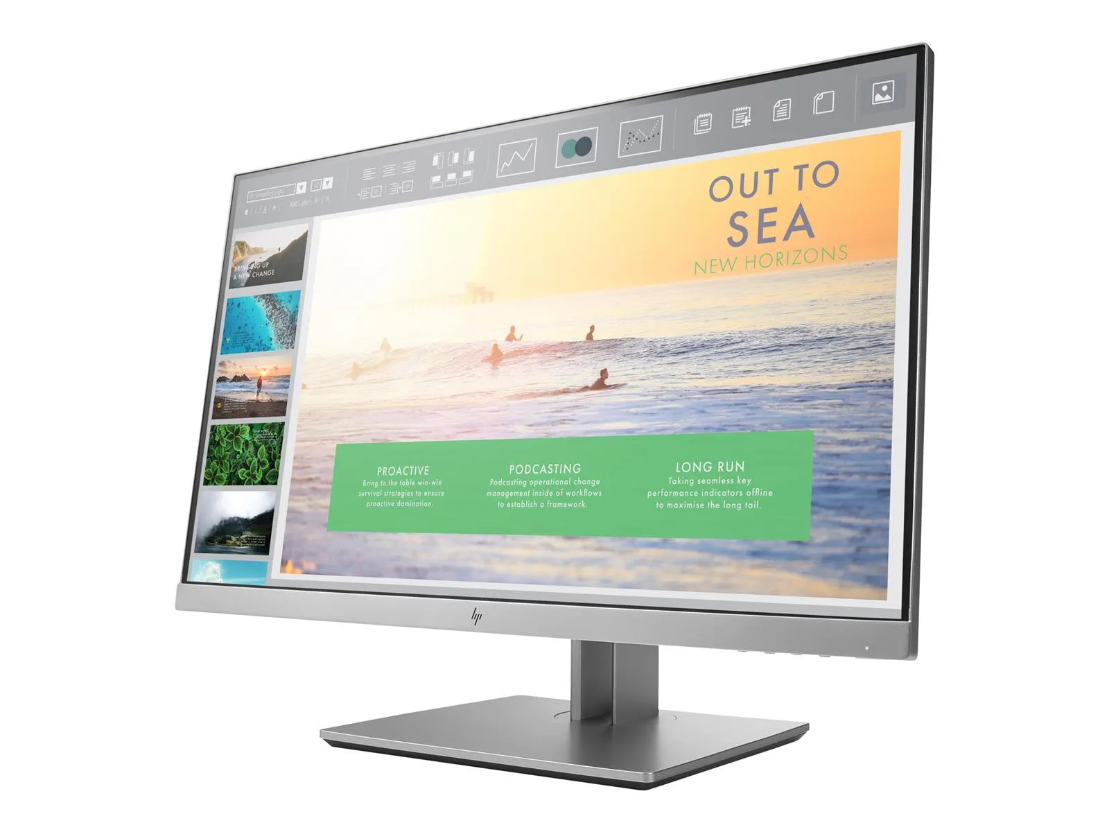 HP EliteDisplay E233 Monitor | 23" | FHD | silber