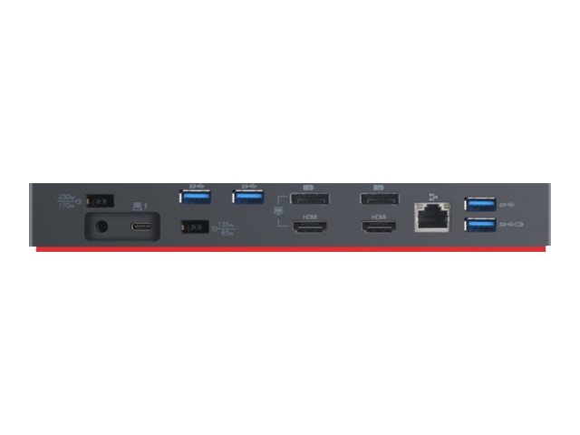 refurbed Artikel - Lenovo ThinkPad Thunderbolt 3 Workstation Dock 40AN | inkl. 135W Netzteil & Thunderbolt-Kabel