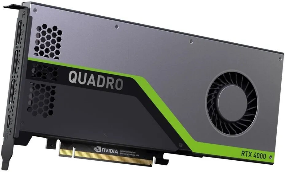 NVIDIA Quadro RTX 4000 | 8 GB | GDDR6 | 3x DisplayPort