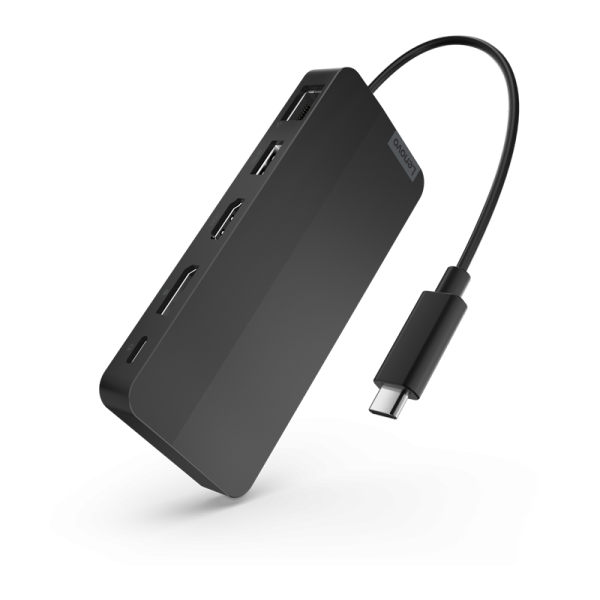 Lenovo USB-C Dual Display Travel Dock 40B9 | 4K UHD | USB-C DisplayPort HDMI | ohne Zubehör