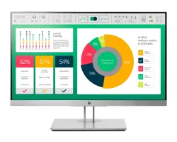 HP EliteDisplay E223 Monitor frontal mit flachem Display und Standfuß