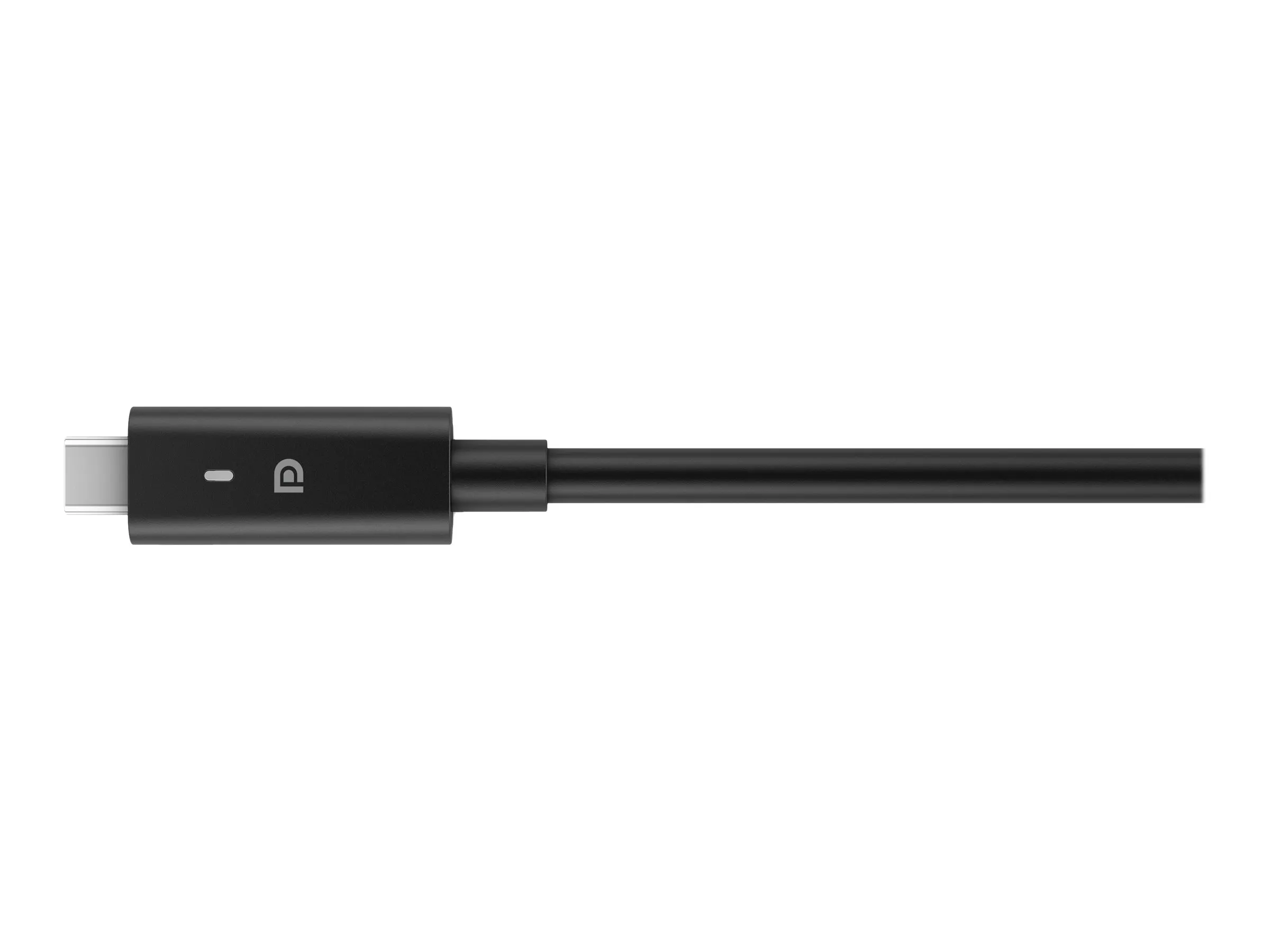 Detailansicht eines USB-C Steckers mit Kabel für Dockingstation