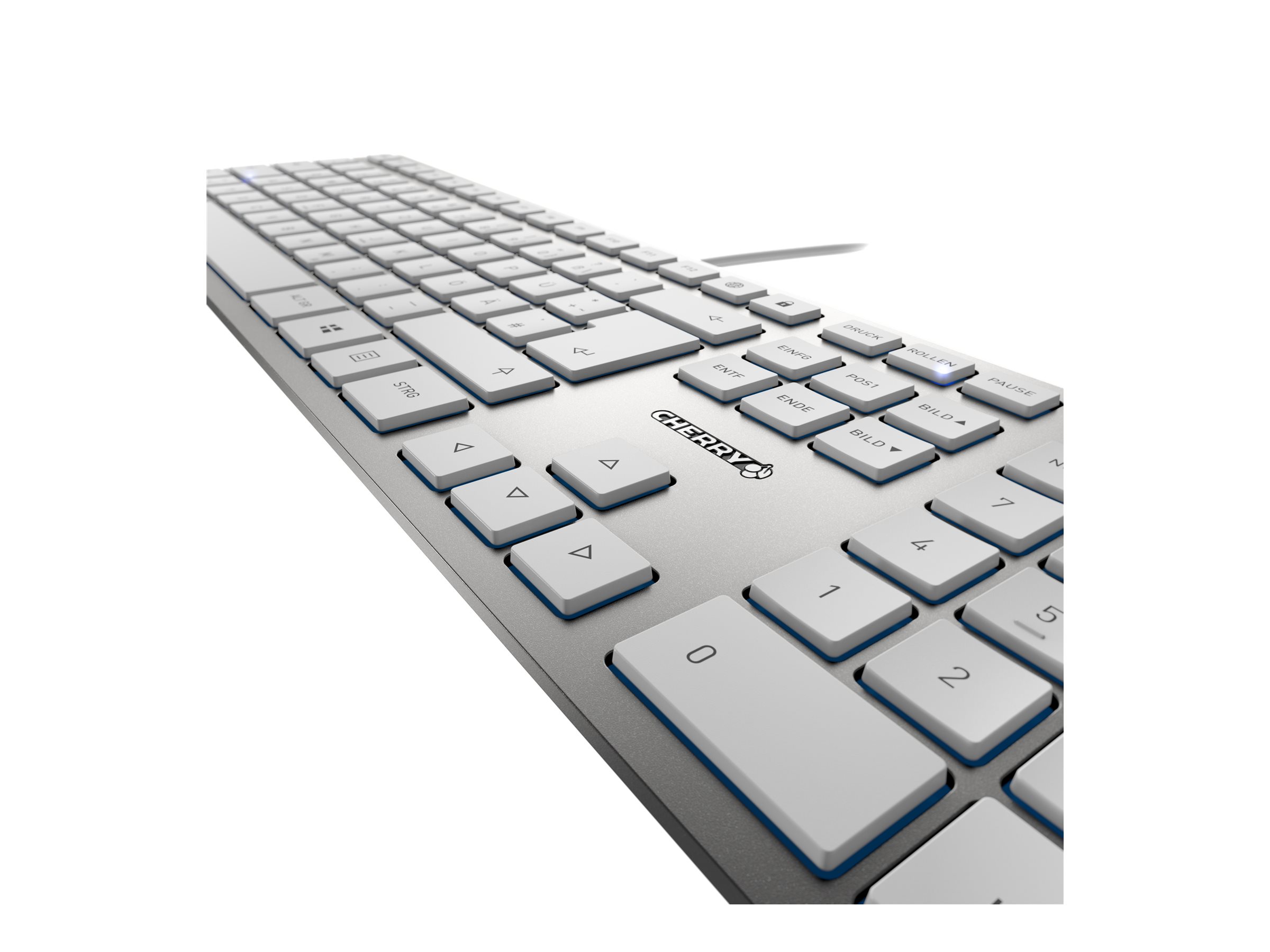 Cherry KC 6000 Slim Tastatur | QWERTY - Pan-Nordic | USB | Silber