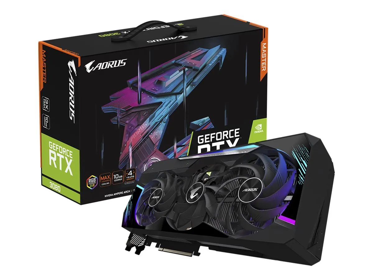 Gigabyte AORUS MASTER GeForce RTX 3080 OC 10GB GDDR6X Grafikkarte NON-LHR