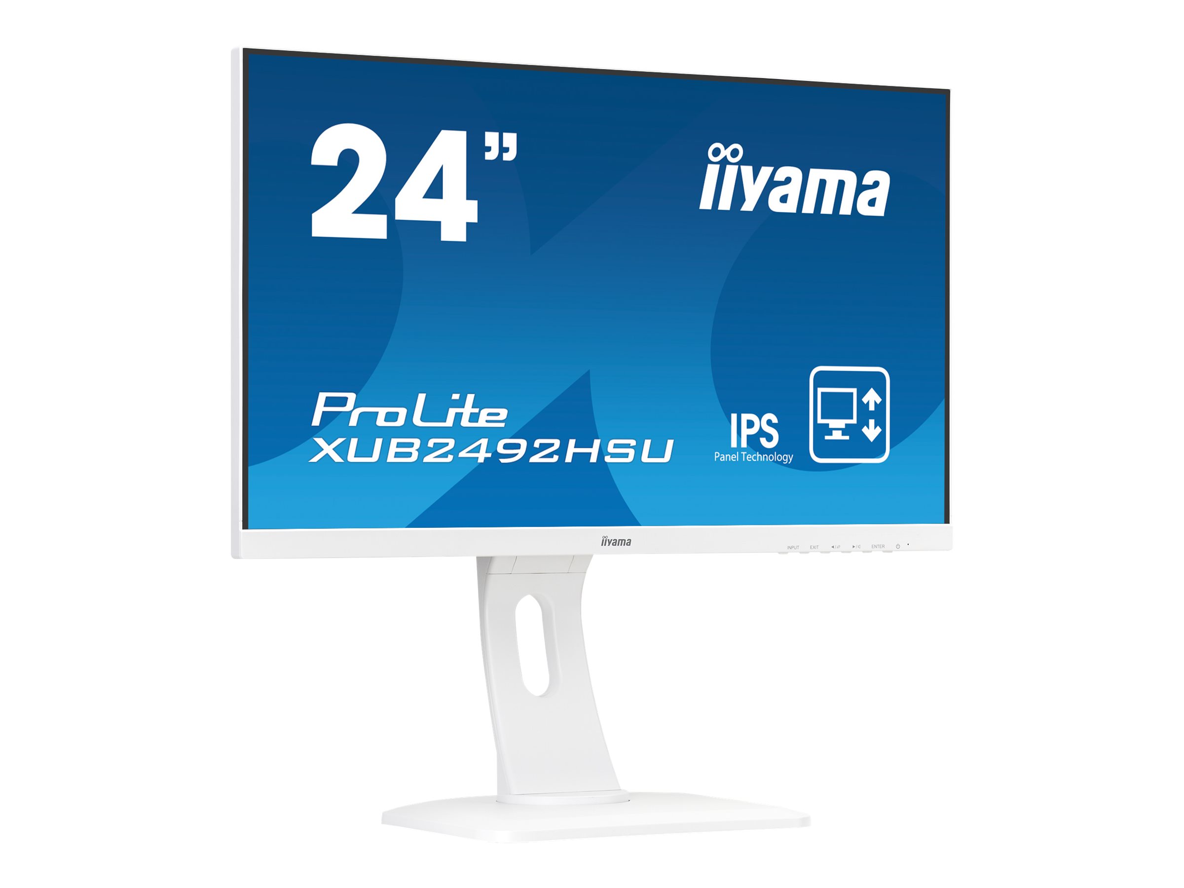 Iiyama ProLite XUB2492HSU-W1 | 24" | Full HD | DP HDMI VGA USB | Weiß