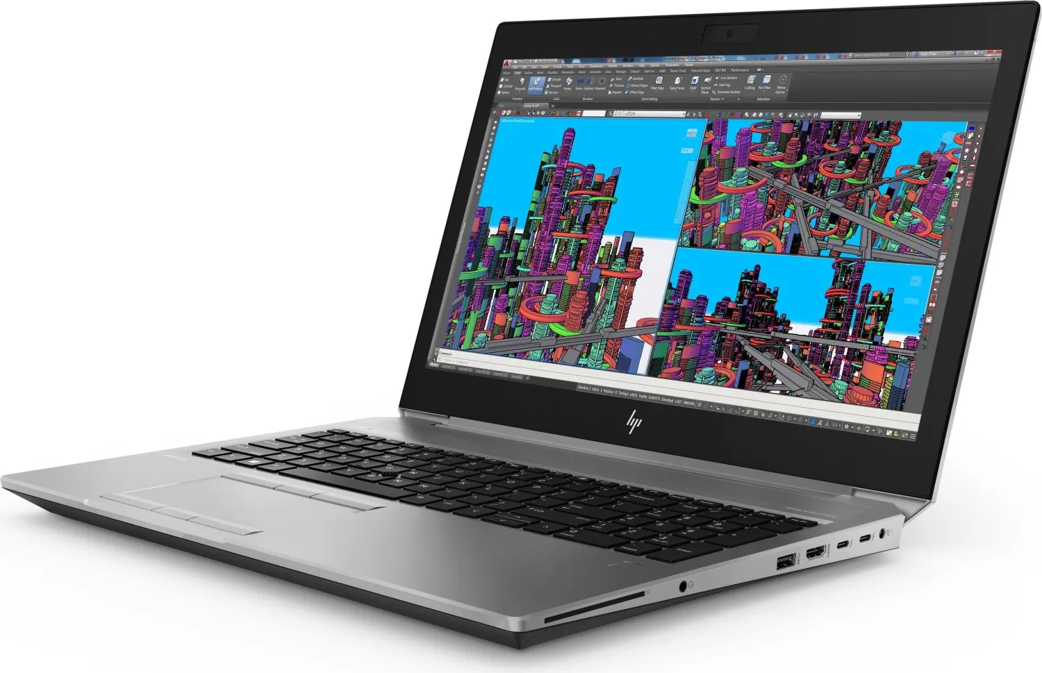HP ZBook 15 G5 | 15,6" | i7-8850H | 32GB RAM | 1TB HDD 256GB SSD | Quadro P1000 | Touch | Full HD | Win 11 Pro | DE