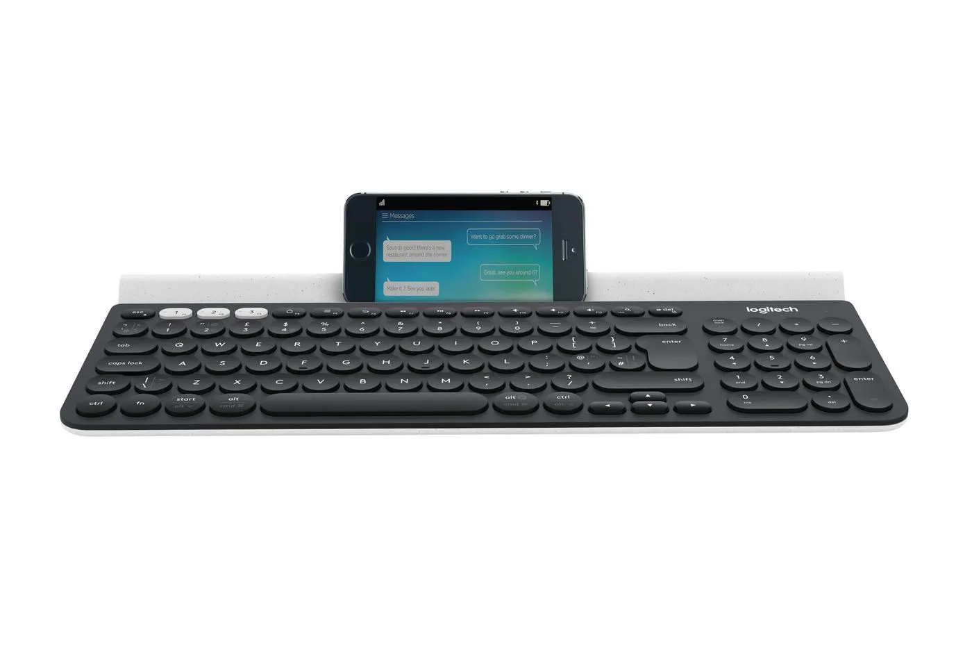 Logitech Tastatur K780 Multi-Device | USB-Tastatur | kabellos | schwarz | DE