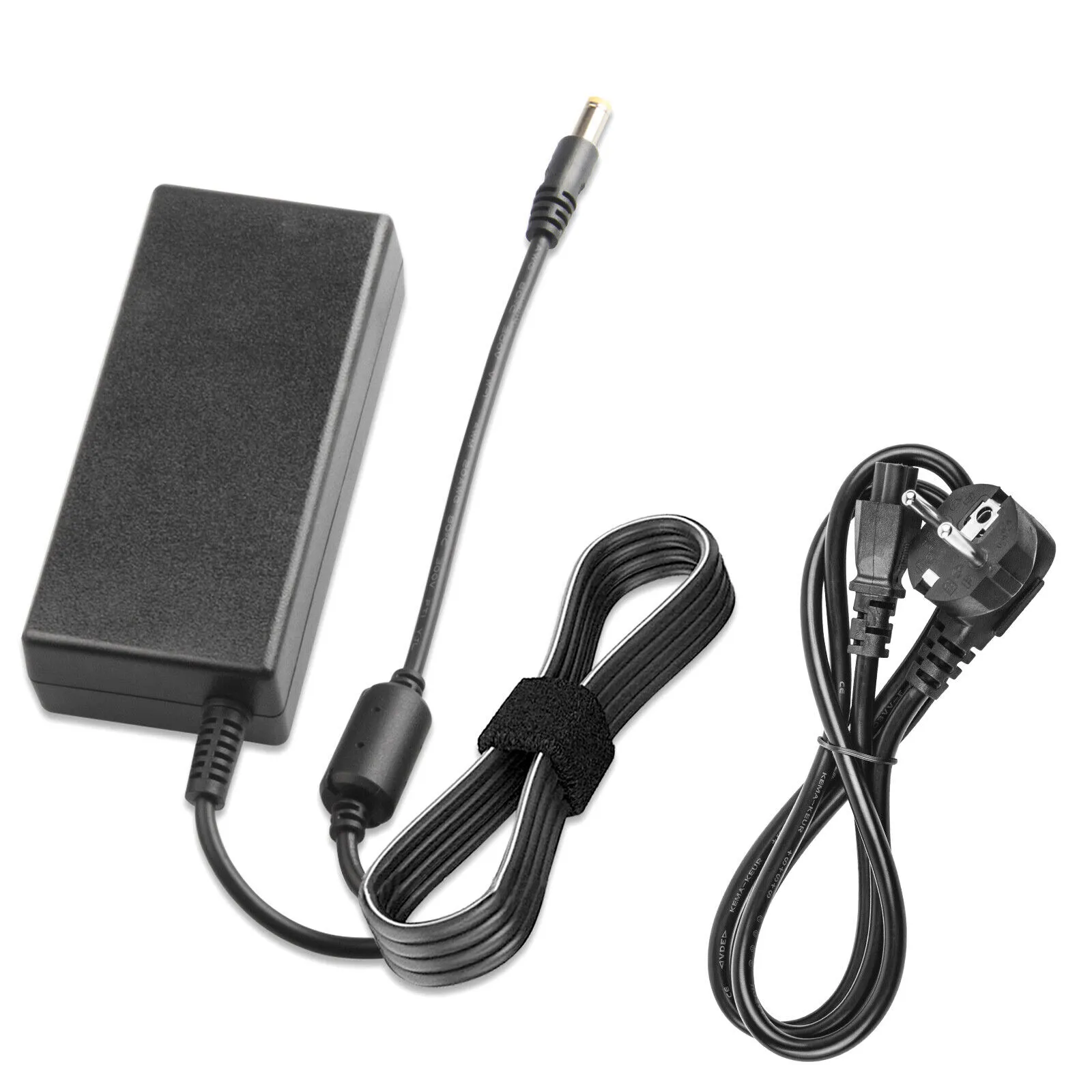 Externer Stromversorger mit klassischem 2-poligem Stecker und schmalem Gleichstromausgang