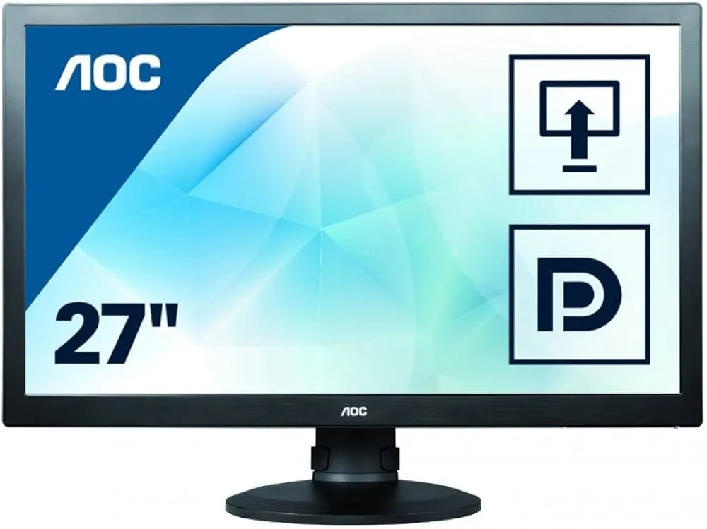 AOC E2752VQ Monitor | 27" | Full HD | HDMI DisplayPort DVI VGA | schwarz