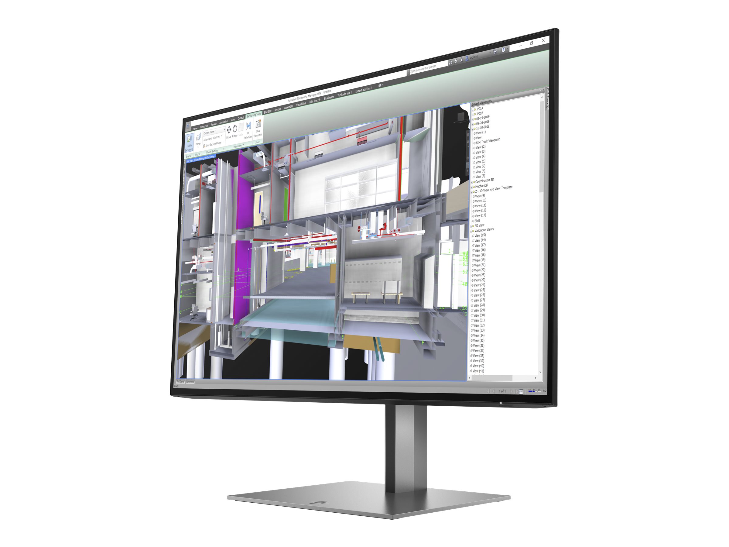 HP Z24u G3 | 24" | WUXGA | DisplayPort HDMI USB-Hub | schwarz/silber