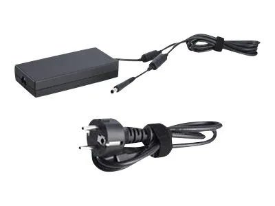 Zweiteiliges Dell Ladegerät-Set für Laptops mit Netzadapter und Stromzuführung